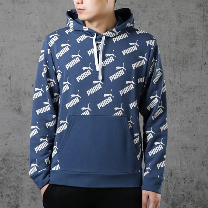 PUMA AMPLIFIED AOP Sweatshirts Men Dark Denim Blue-2