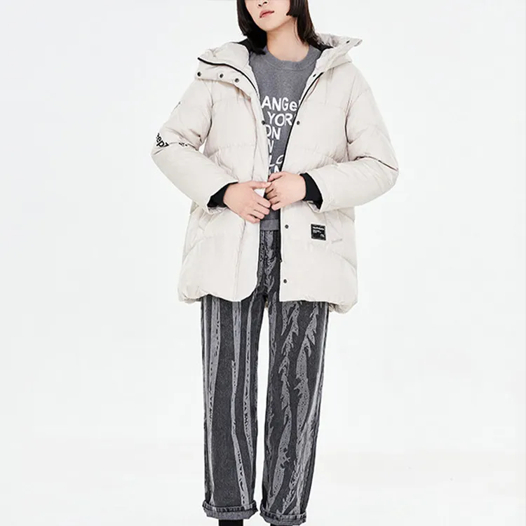 LINING Down Jackets Women's Cloud Rain Gray-2