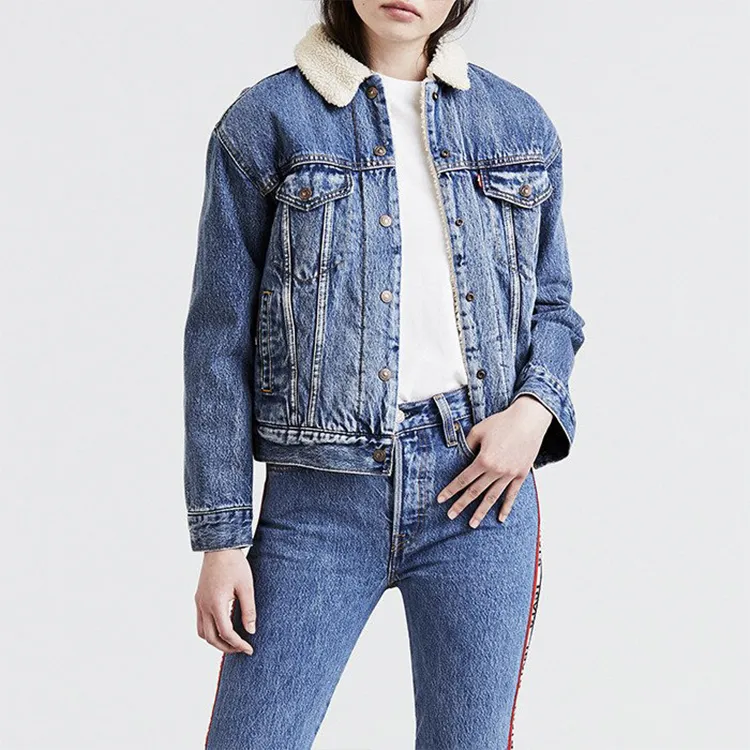 Levi's Velvet feel Coat Women's Blue-1