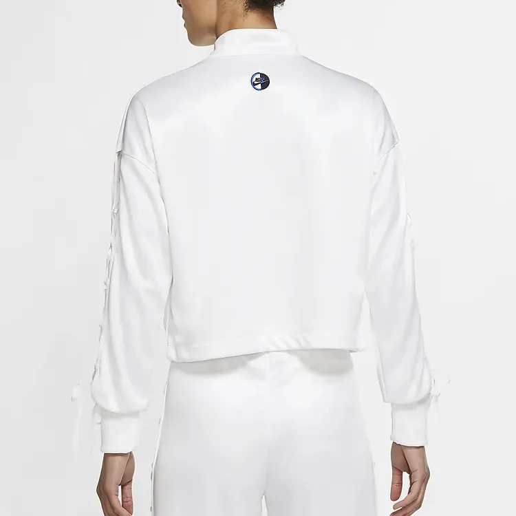 Nike Cropped Coats Women's White-2