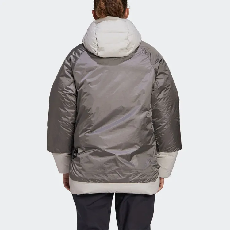 Adidas Down Jackets Women's Metallic Gray-5