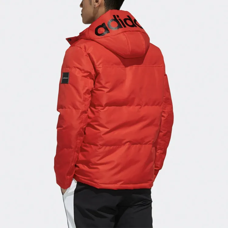 Adidas Neo Puffer Jacket Winter Men's Light Scarlet-4