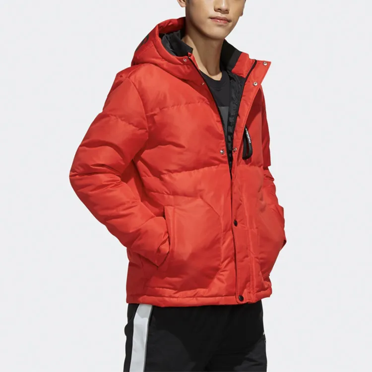 Adidas Neo Puffer Jacket Winter Men's Light Scarlet-3