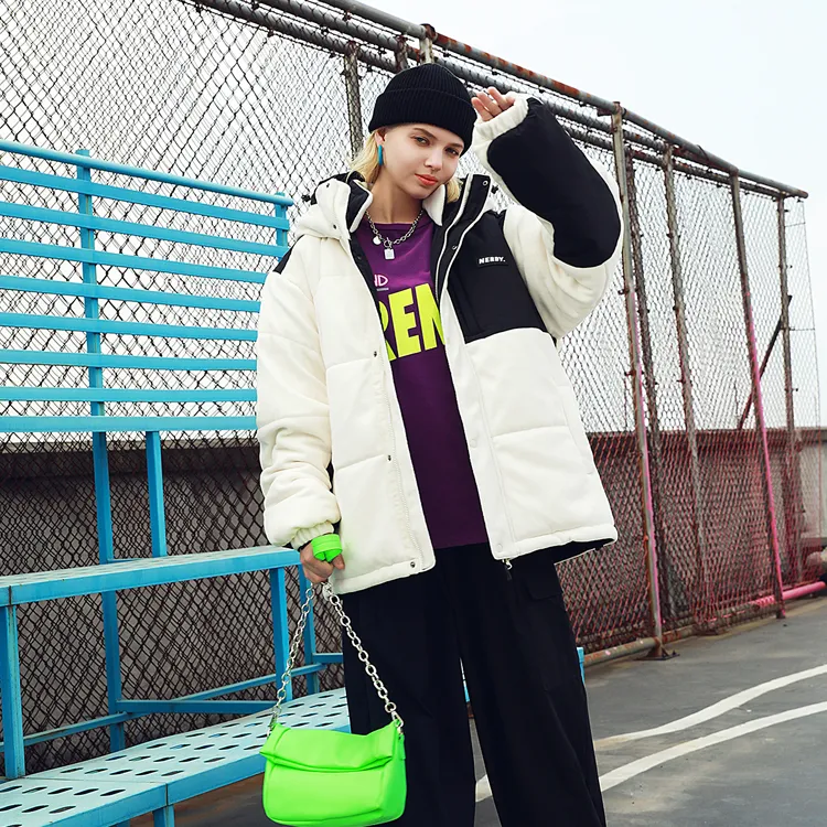 Nerdy Puffer Jackets Unisex Ivory-4
