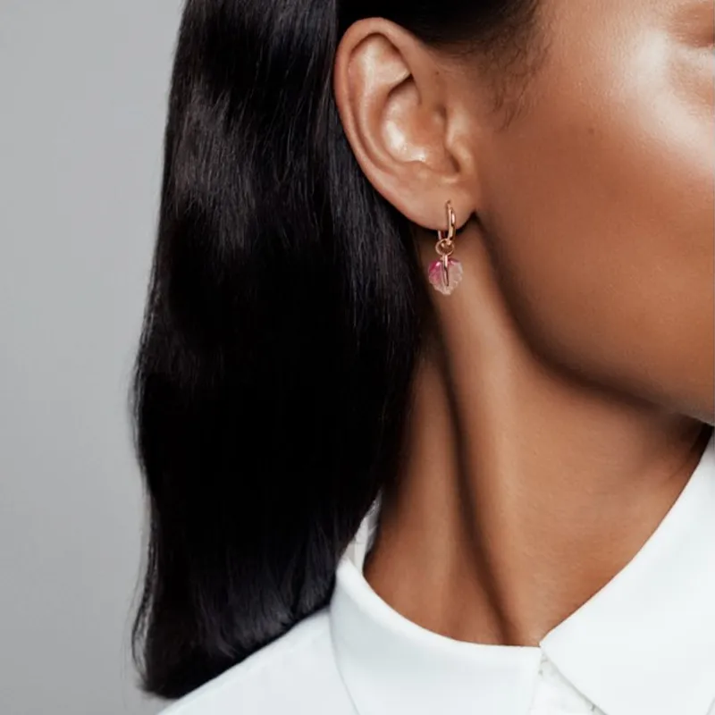 Pandora Earrings Women's Rose Gold/Pink-1