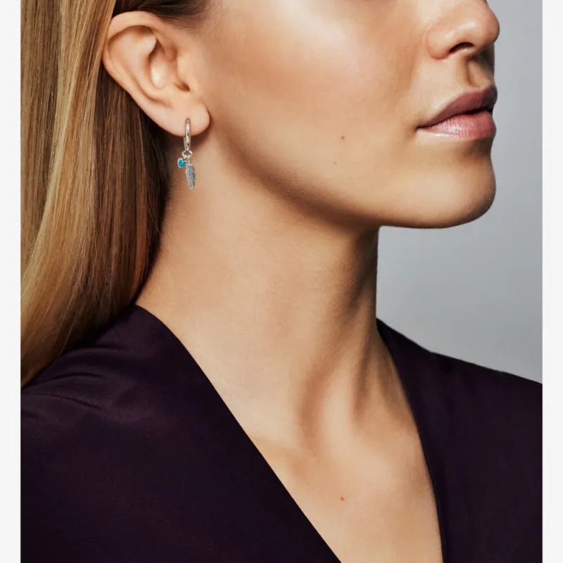 Pandora 925 Sterling Silver Stud Earrings Women's Silver-1