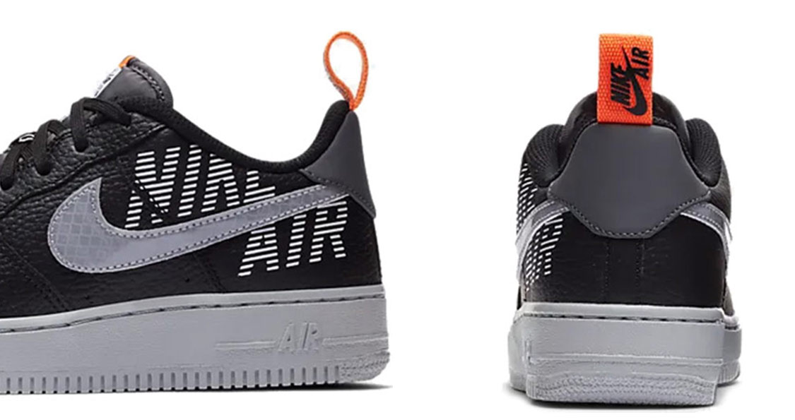 Nike Air Force 1 Low LV8 Under Construction Black GS US 5Y