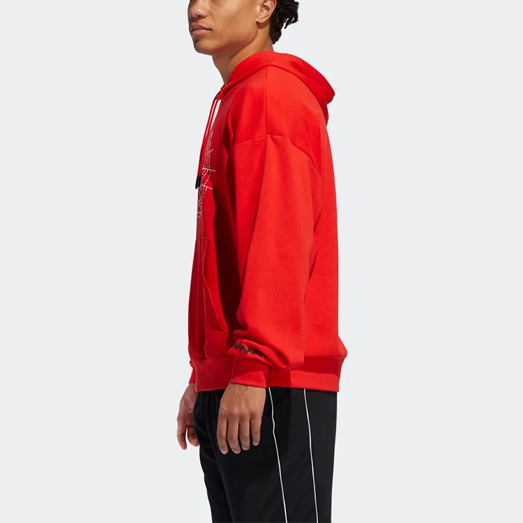 Adidas Sweatshirts Men Bright Pink Red-6