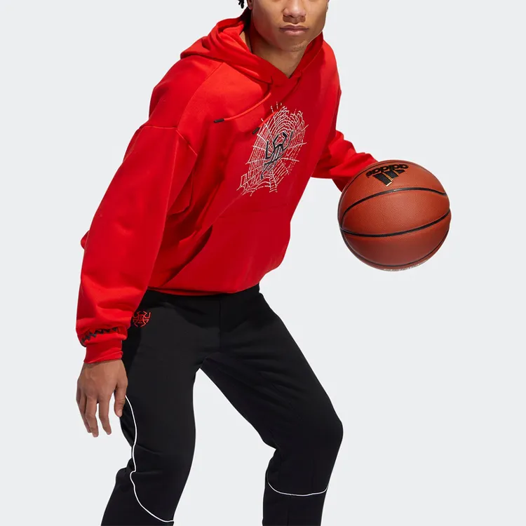 Adidas Sweatshirts Men Bright Pink Red-5