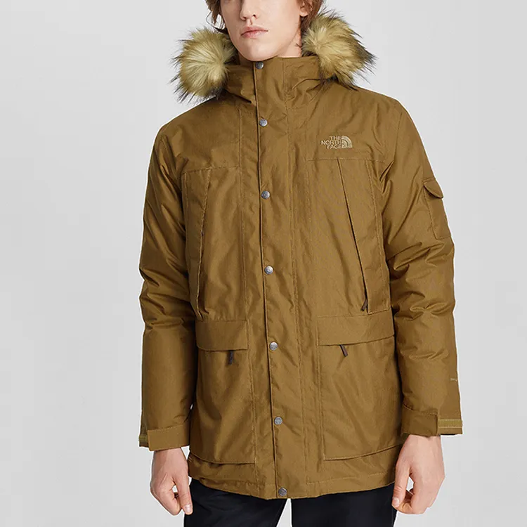 THE NORTH FACE City Outdoor Collection Water Resistant Windproof Breathable Windbreaker Jacket Men's Brown-3