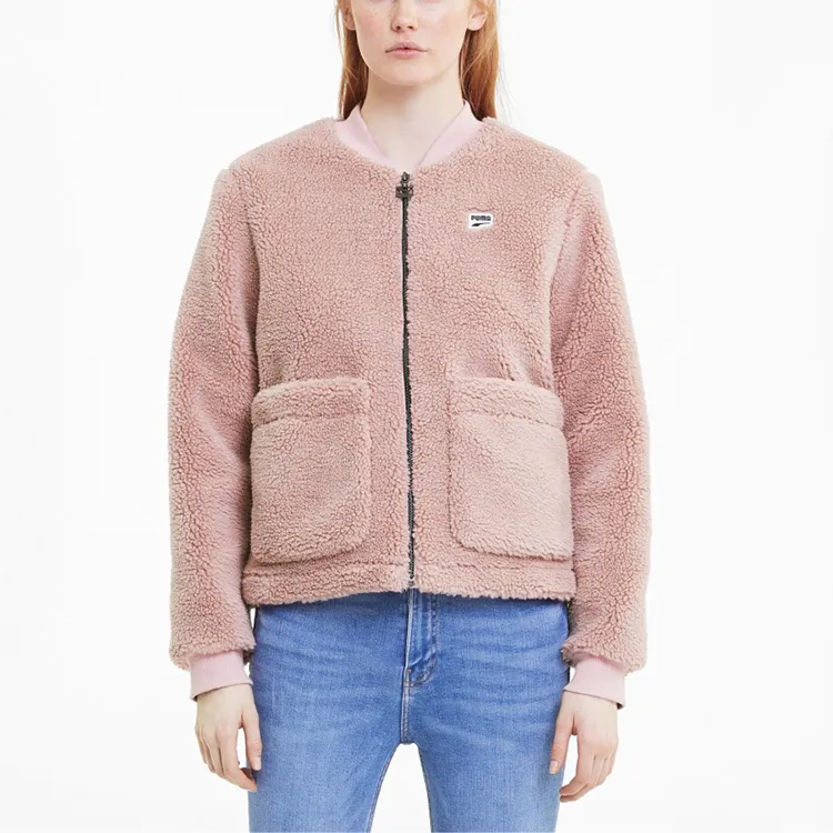 PUMA Velvet Jackets Women's Wedding Pink-3
