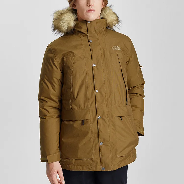 THE NORTH FACE City Outdoor Collection Water Resistant Windproof Breathable Windbreaker Jacket Men's Brown-1