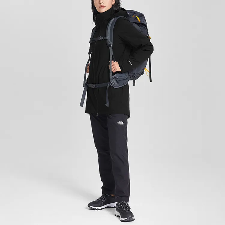 THE NORTH FACE Outdoor Hiking Water Resistant Windproof Breathable Windbreaker Jacket Women's Black-1