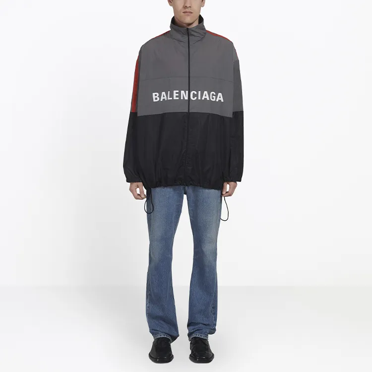 Balenciaga Nylon Tech Logo Windbreaker-3