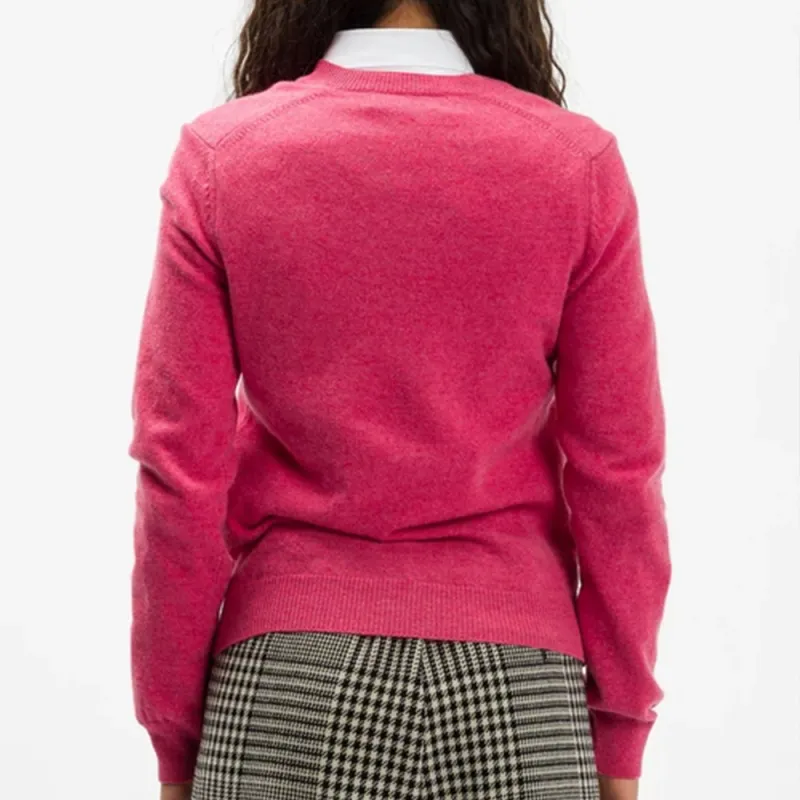 CDG Play Sweaters Women's Pink-2
