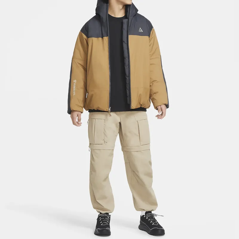 Nike Puffer Jacket US Version Winter Men's Black Yellow-3