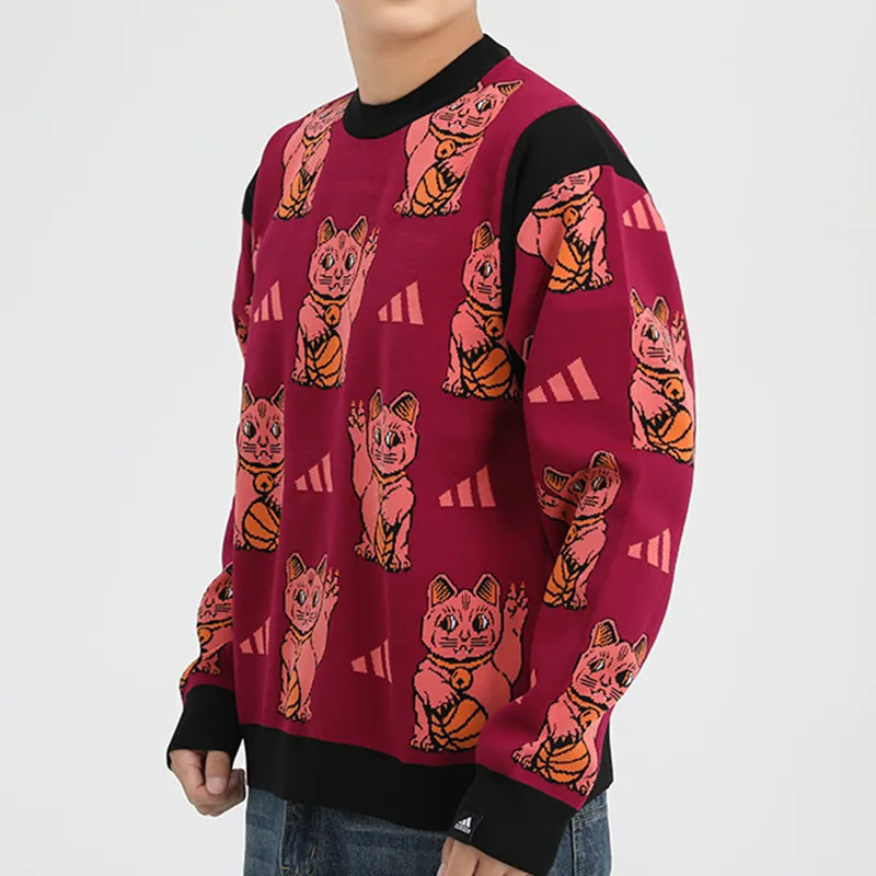 Adidas Knitwear Men Red-1