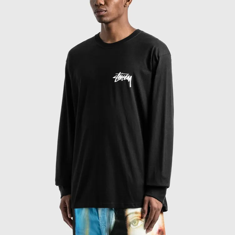 Stussy Spring Weeds Pigment Dyed Long Sleeve Tee-4