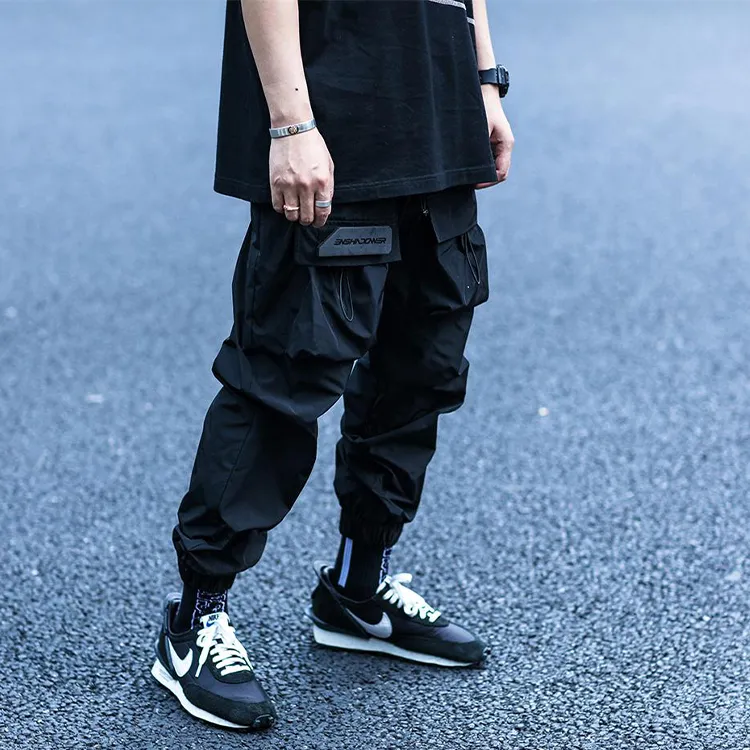 ENSHADOWER Casual Pants Fall Unisex Black-5