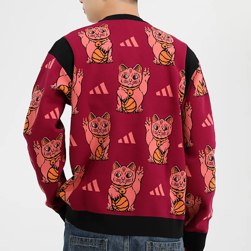 Adidas Knitwear Men Red-2