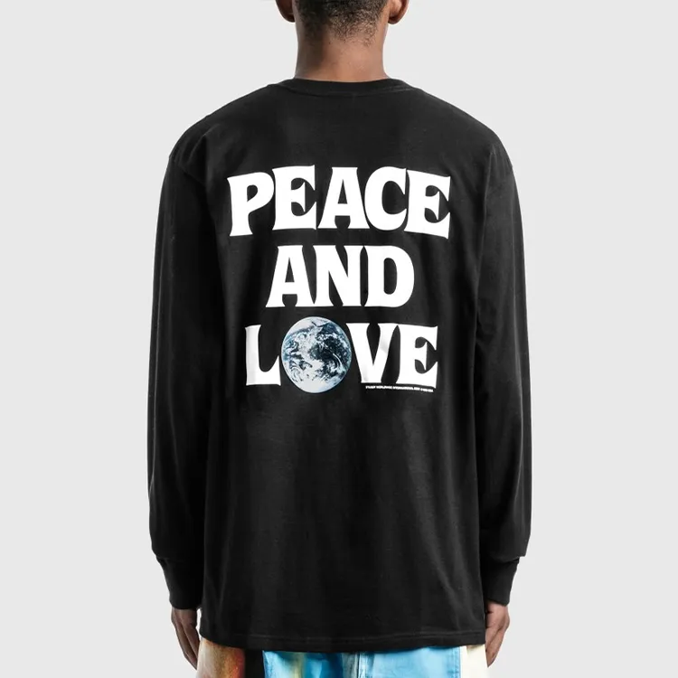 Stussy Spring Weeds Pigment Dyed Long Sleeve Tee-2