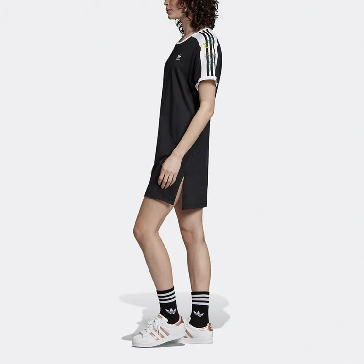 Adidas Originals Short Sleeved Dresses Women's Black-3