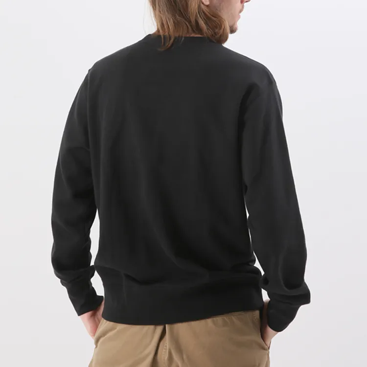 Champion Sweatshirt Japan Version Unisex Black-6