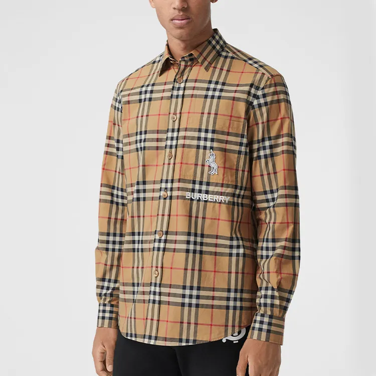 Burberry Shirt Men's Archive Beige-3