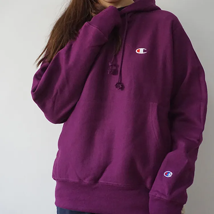 Champion Hooded Regular Sweatshirt US Version Unisex Purple-3
