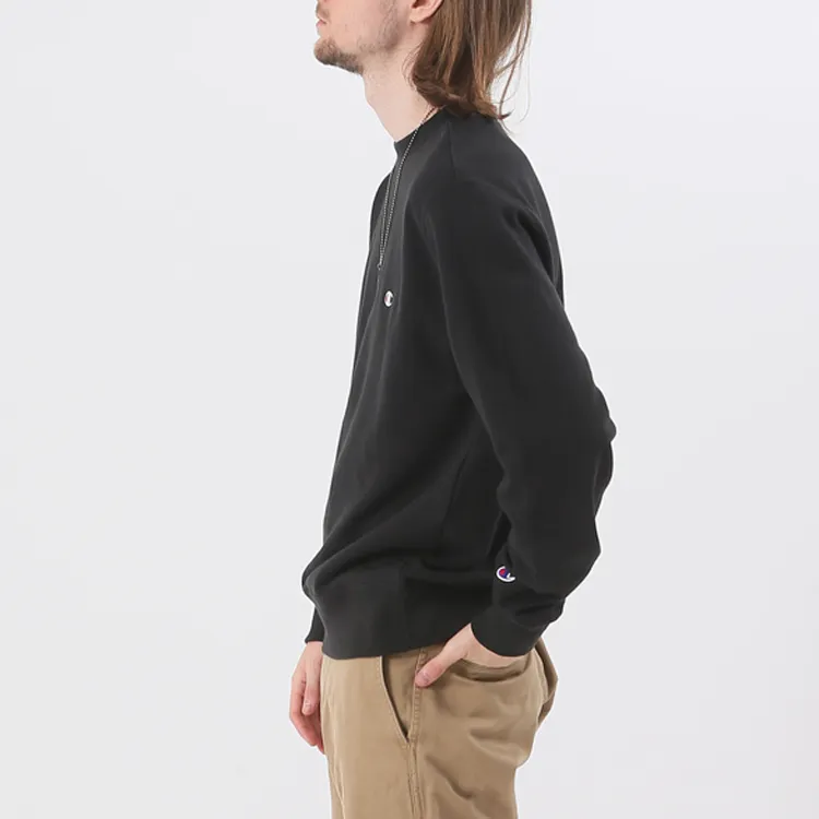 Champion Sweatshirt Japan Version Unisex Black-4