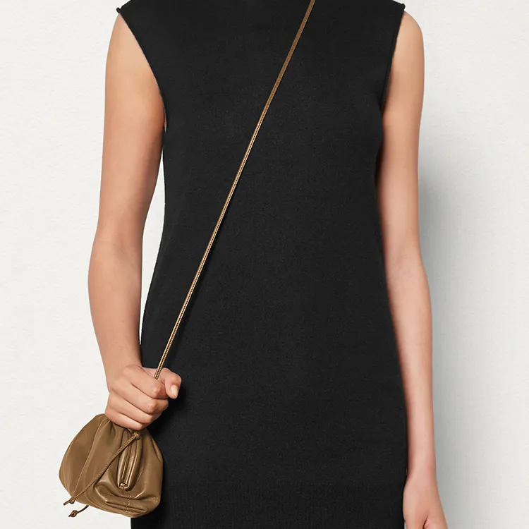 Bottega Veneta POUCH Cloud Bag Cow Leather One Shoulder Crossbody Clutch Mini Women's Teak-8