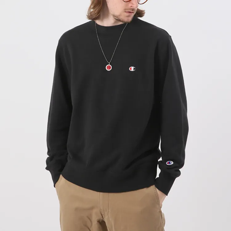 Champion Sweatshirt Japan Version Unisex Black-5
