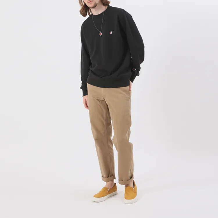 Champion Sweatshirt Japan Version Unisex Black-2