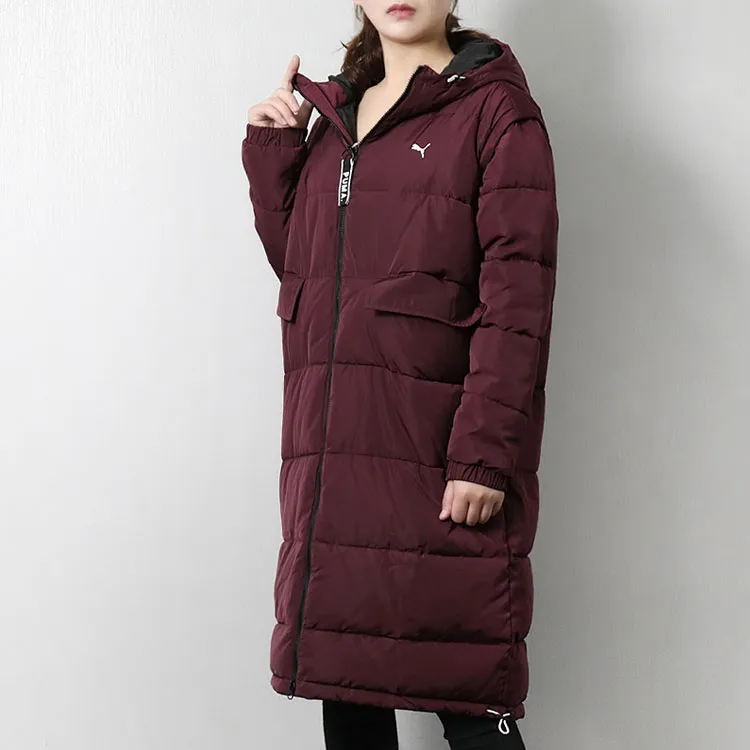 PUMA Puffer Jacket Winter Women's Burgundy-3