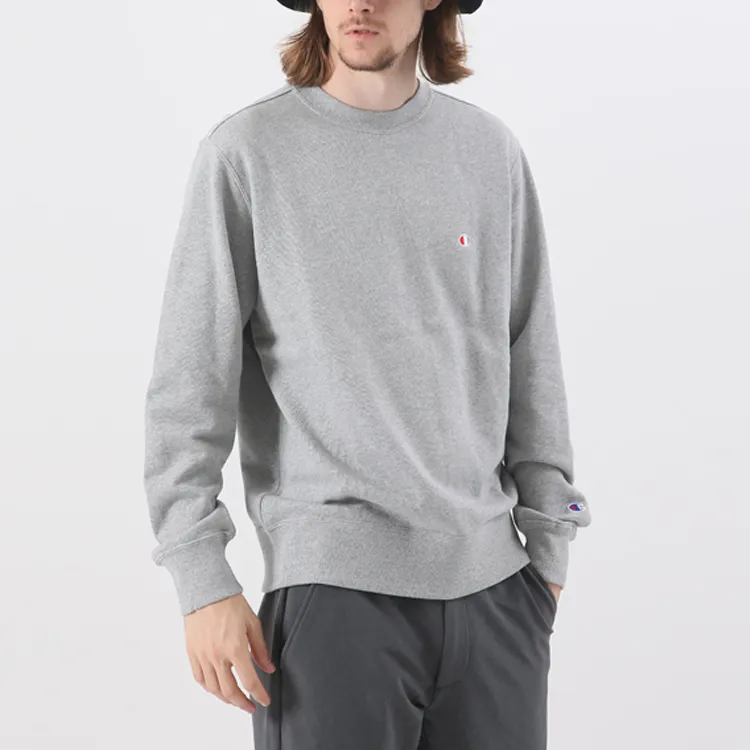 Champion Sweatshirt Japan Version Unisex Light Gray-3