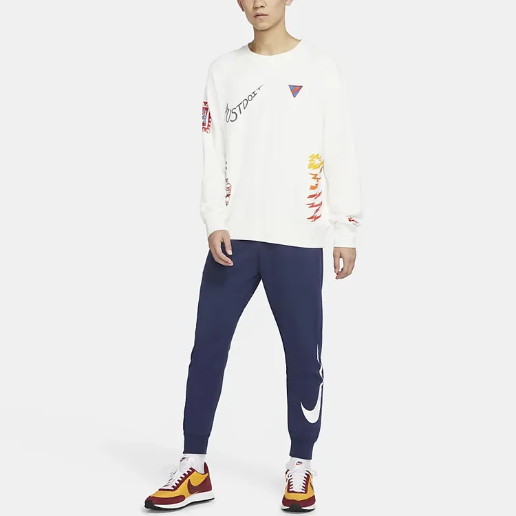 Nike Knitted Sweatpants Men's Deep Navy Blue-4