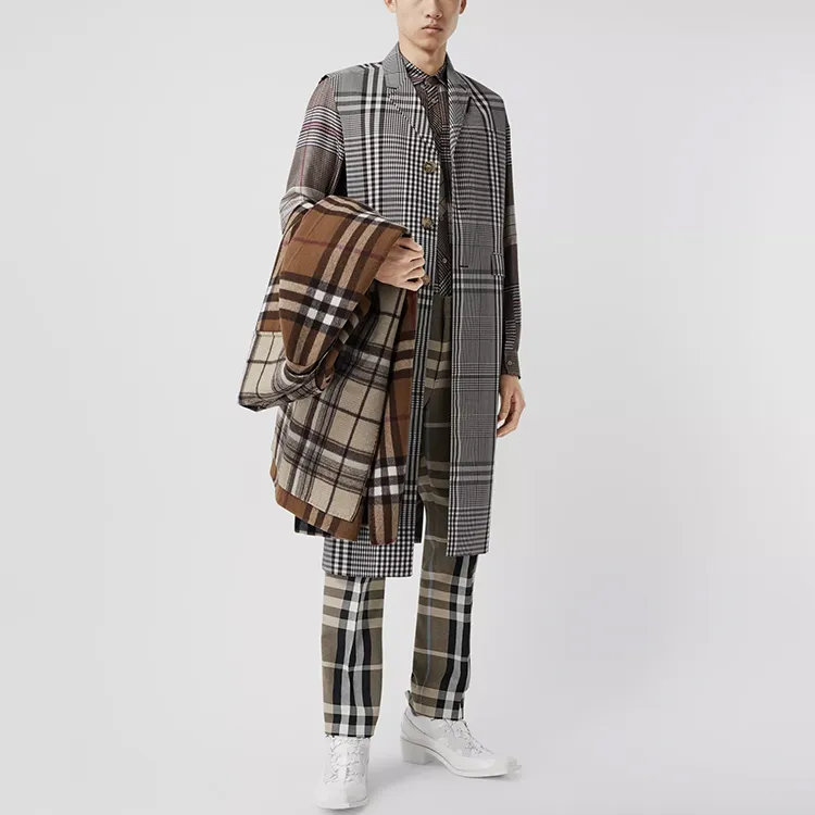 Burberry Coats Men Dark Brown-3