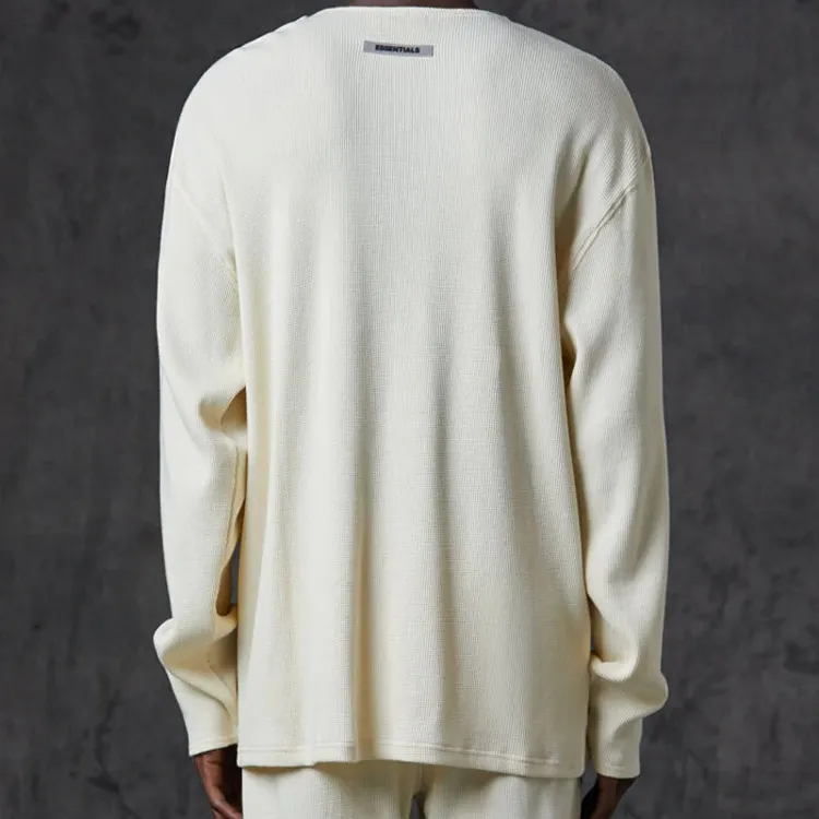 Fear Of God Essentials FW20 T Shirt Unisex Cream-3