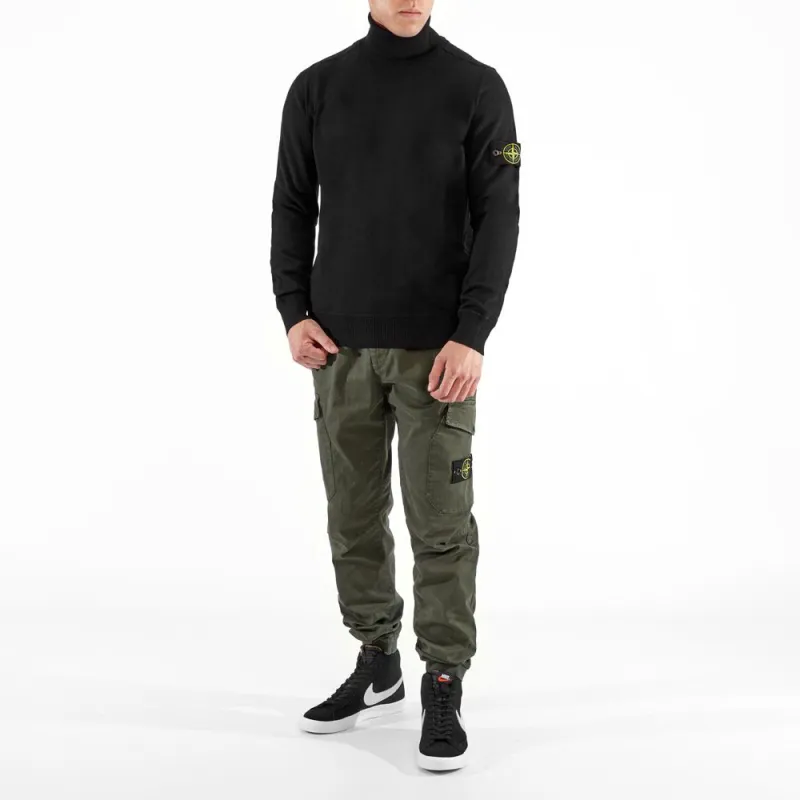 STONE ISLAND Logo Patch Roll Neck Jumper-2