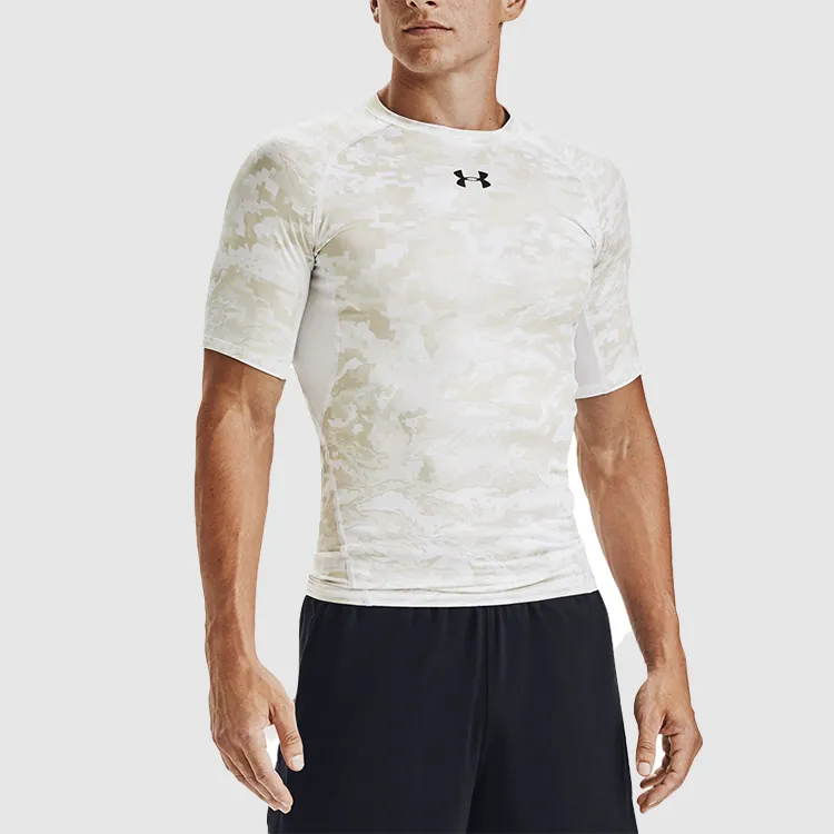 Under Armour HeatGear Fitness Clothing Men White-3