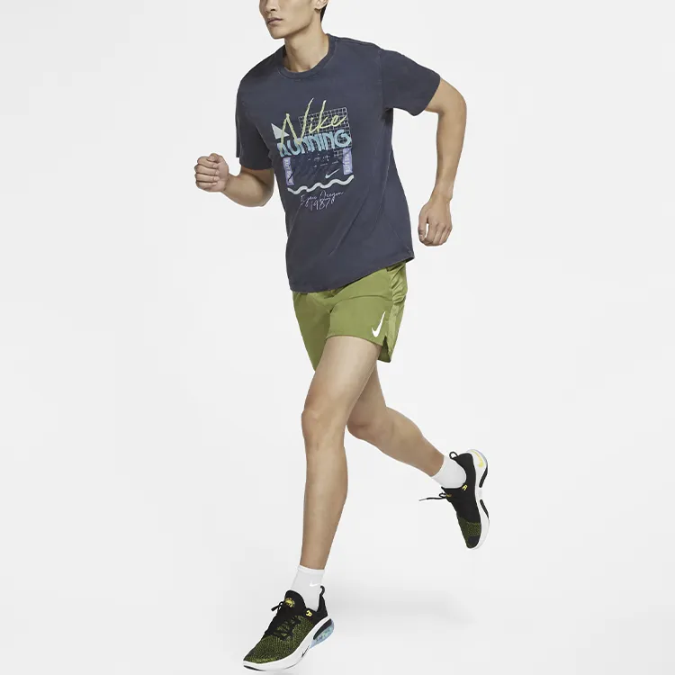 Nike Dri Fit T Shirts Men Obsidian Color-2