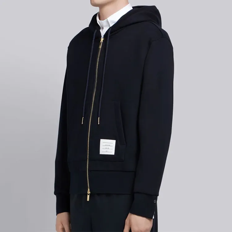 THOM BROWNE Rwb Stripe Zipped Hoodie-4