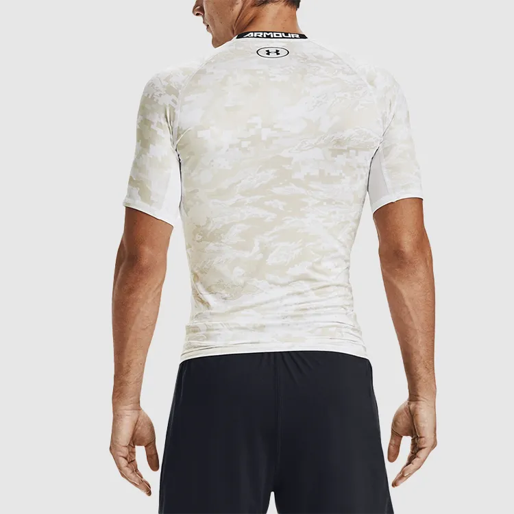 Under Armour HeatGear Fitness Clothing Men White-4