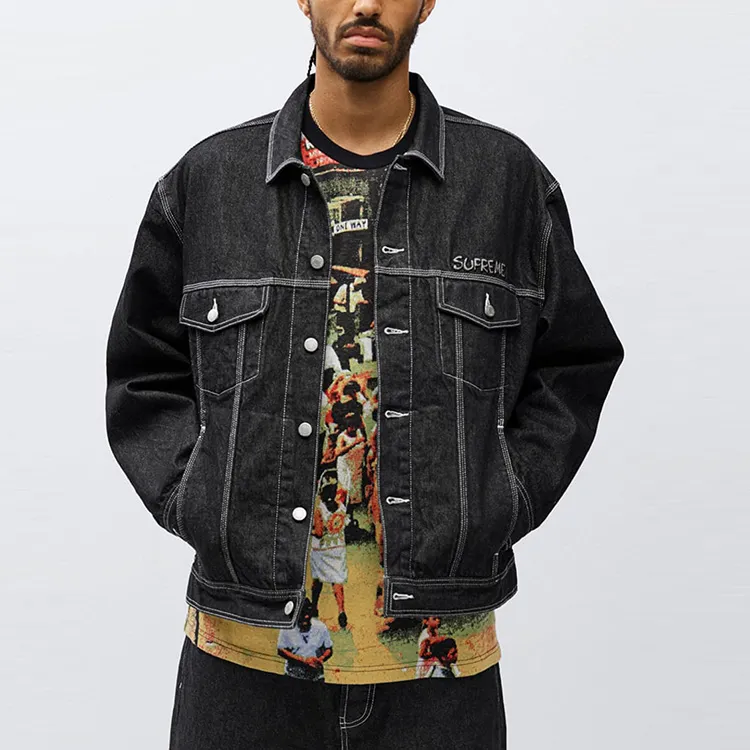Supreme Smurfs Denim Trucker Jacket-2