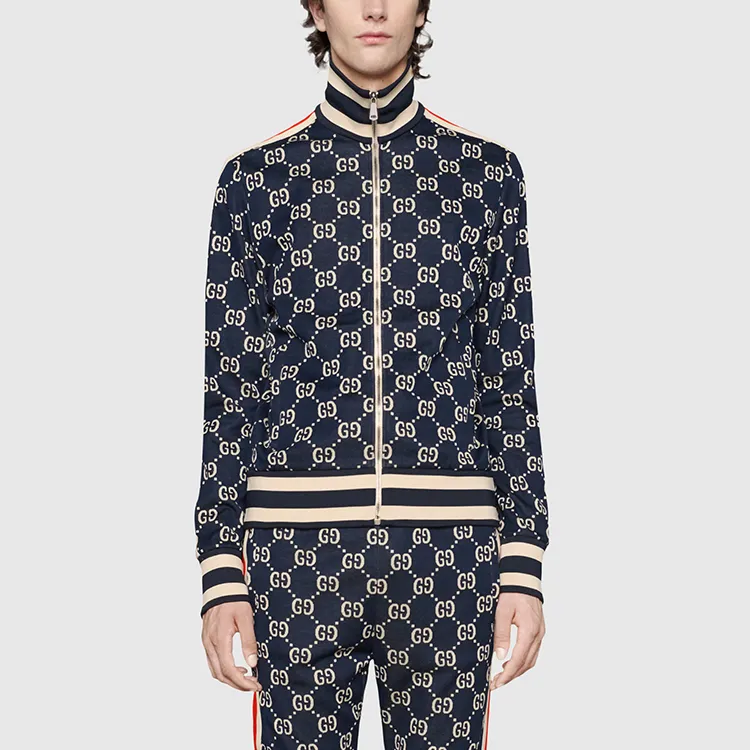 GUCCI Gg Jacquard Cotton Jacket-6