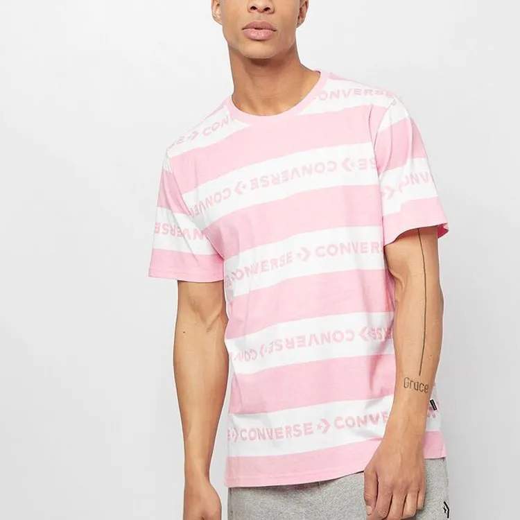 Converse Notebook Doodle T Shirts Men Pink-2