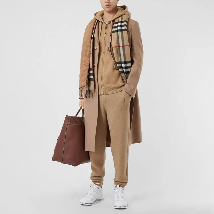 Burberry Jackets Coats Men's Light Coffee-1