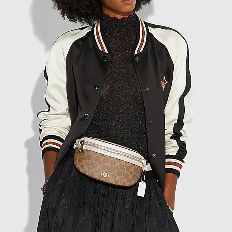 COACH Bethany Artificial Leather Fanny Pack Small Size Women's Beige-6