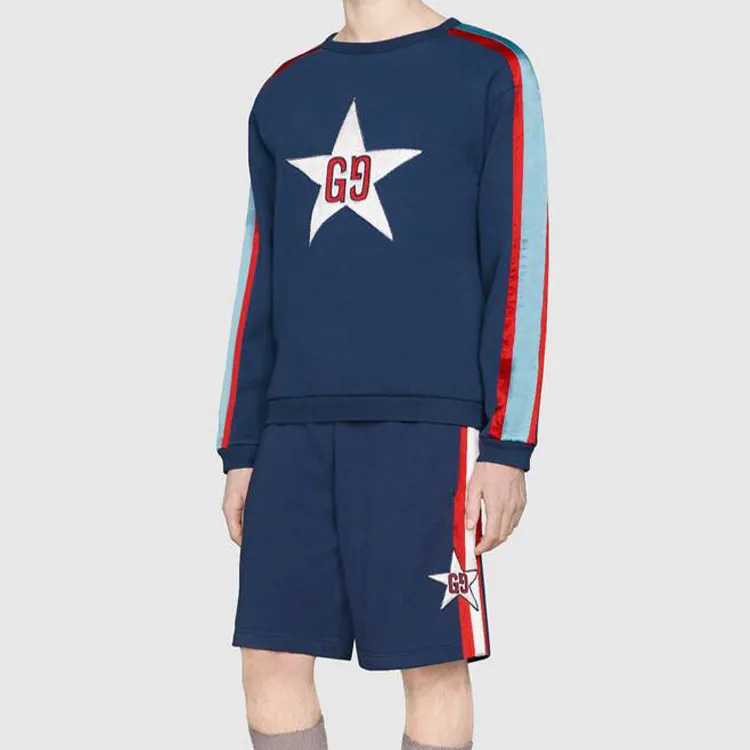 GUCCI Gg Star Design Crewneck Sweatshirt-3