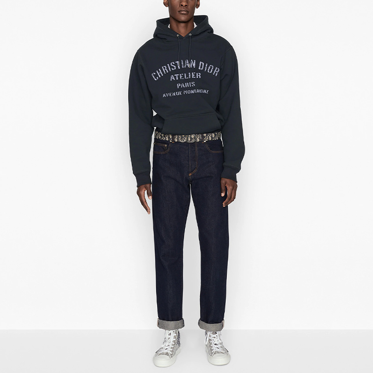 【2024年新作】 DIOR POIZON - Blue Marine Men's Sweatshirt トップス